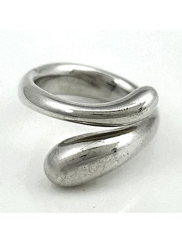 Tiffany & Co. Tiffany &amp; Co. Elongated Teardrop Ring, Sterling Silver 925, Silver, Women's (view 2)
