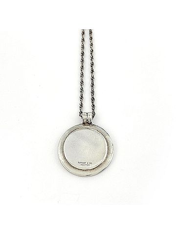Tiffany & Co. Tiffany &amp; Co. St. Christopher Coin Necklace, 18K Gold, Sterling Silver 925/750, Women's. (view 2)