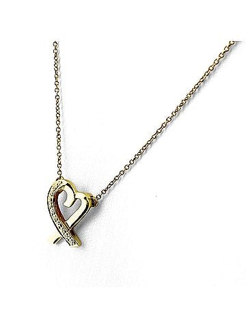 Tiffany & Co. Tiffany &amp; Co. Loving Heart Necklace, Yellow Gold (YG), Diamond Pendant, Paloma Picasso 750 Diamond, Women's. (view 1)