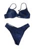 AndTheWhy Blue Two Piece Swimsuit Size L - photo 4