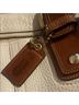 Coach 100% Leather Solid Brown Ivory Satchel One size - photo 9