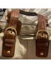 Coach 100% Leather Solid Brown Ivory Satchel One size - photo 14