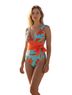 AndTheWhy Floral Multi Color One Piece Swimsuit Size L - photo 1