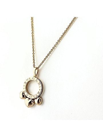Bvlgari Bulgari BVLGARI Allegra Necklace YG Yellow Gold Pendant 750 Women's (view 1)