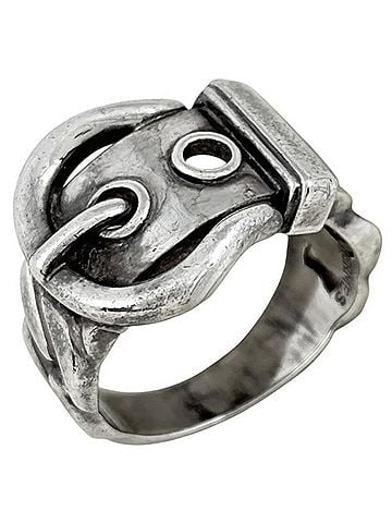 Hermès Hermes HERMES Ring Boucles Sellier Sterling Silver 925 Women's (view 1)