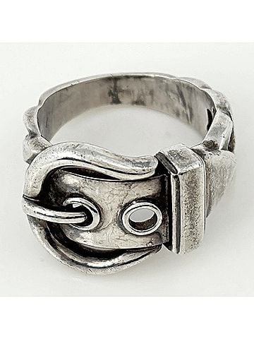 Hermès Hermes HERMES Ring Boucles Sellier Sterling Silver 925 Women's (view 2)