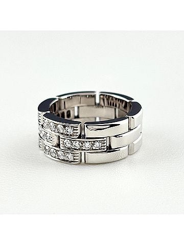 Cartier Cartier Maillon Panthère Ring, a women's ring with small diamonds (750 diamond setting). (view 2)
