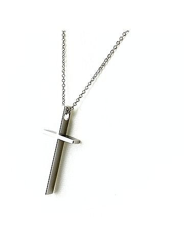 Tiffany & Co. Tiffany &amp; Co. Cross Necklace Pendant, 750 Gold, Women's (view 1)