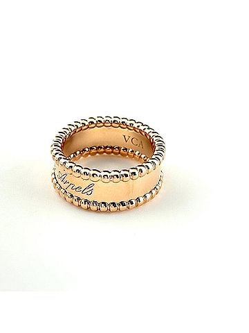 Van Cleef & Arpels Van Cleef &amp; Arpels Perle Signature Ring, Pink Gold (PG), 750, Women's Ring (view 2)