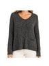Eileen Fisher 100% Cotton Marled Black White Pullover Sweater Size XS - photo 1