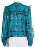 Veronica Beard 100% Silk Floral Teal Blouse Size S - photo 2