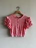 LoveShackFancy Pink Cardigan Size M - photo 3