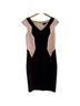Jax Color Block Black Ivory Cocktail Dress Size 10 - photo 1