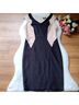 Jax Color Block Black Ivory Cocktail Dress Size 10 - photo 5