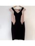 Jax Color Block Black Ivory Cocktail Dress Size 10 - photo 6