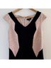 Jax Color Block Black Ivory Cocktail Dress Size 10 - photo 7