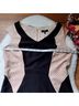 Jax Color Block Black Ivory Cocktail Dress Size 10 - photo 10