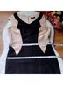 Jax Color Block Black Ivory Cocktail Dress Size 10 - photo 11