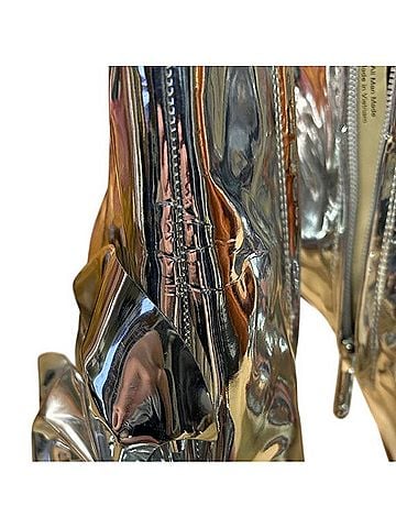 Jessica Simpson Shiny Metallic Heeled Boots Heels (view 2)
