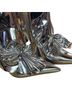 Jessica Simpson Shiny Metallic Heeled Boots Heels - photo 1