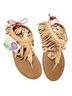 Sanuk Tan Red Sandals Size 7 - photo 1