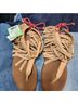 Sanuk Tan Red Sandals Size 7 - photo 7