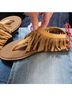 Sanuk Tan Red Sandals Size 7 - photo 6