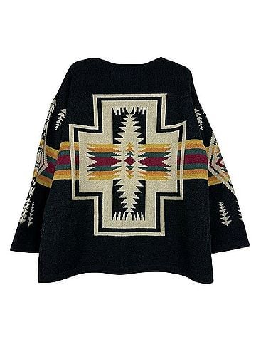 Pendleton Wide Neck Wool Pullover Graphic Sweater Pullover Sweater (view 2)