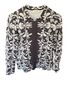 Tory Burch Floral Black White Long Sleeve Blouse Size M - photo 1