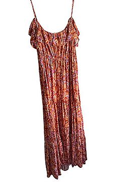 J.Crew x Dauphinette Tiered maxi dress in painted block print Casual Dress (view 2)