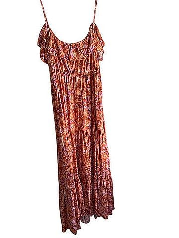 J.Crew x Dauphinette Tiered maxi dress in painted block print Casual Dress (view 2)