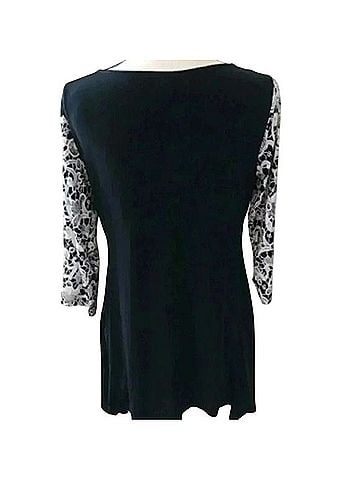 Style&Co Y2K Lace Print Heart Dress Casual Dress (view 2)