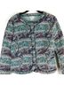 Isani for Target Paisley Floral Graphic Green Blue Jacket Size M - photo 5
