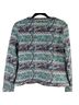 Isani for Target Paisley Floral Graphic Green Blue Jacket Size M - photo 2
