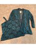 Alex Evenings 60% Nylon 40% Rayon 100% Polyester Floral Teal Black Jacket Size L - photo 4