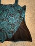 Alex Evenings 60% Nylon 40% Rayon 100% Polyester Floral Teal Black Jacket Size L - photo 6