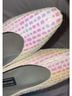 Stuart Weitzman 100% Suede Polka Dots Multi Color Heels Size 7 1/2 - photo 4