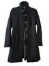 J.Crew 60% Wool 25% Polyester 15% Viscose 100% Polyester Black Coat Size 0 - photo 1