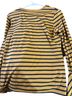 AndTheWhy Stripes Yellow Black Long Sleeve Top Size S - photo 2