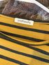 AndTheWhy Stripes Yellow Black Long Sleeve Top Size S - photo 3