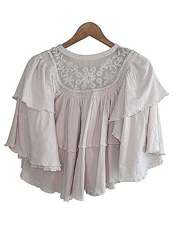 Free People rose party Short Sleeve Blouse (view 2)