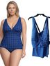 Lands' End Floral Blue White Swimsuit Top Size 3X - photo 3