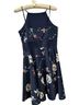 Jodi Kristopher 95% Polyester 5% Spandex 100% Polyester Floral Polka Dots Multi Color Blue White Orange Cocktail Dress Size 7 - photo 2