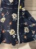 Jodi Kristopher 95% Polyester 5% Spandex 100% Polyester Floral Polka Dots Multi Color Blue White Orange Cocktail Dress Size 7 - photo 11