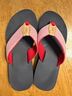 L.L.Bean Red Black Flip Flops Size 8 - photo 6