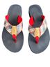 L.L.Bean Red Blue Multi Color Flip Flops Size 8 - photo 1