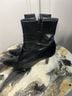 Stuart Weitzman 100% Leather Black Ankle Boots Size 7 - photo 13