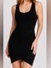 BCBGMAXAZRIA Solid Black Cocktail Dress Size S - photo 3