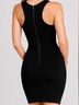 BCBGMAXAZRIA Solid Black Cocktail Dress Size S - photo 4