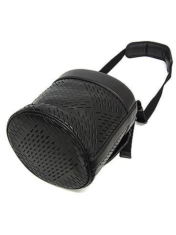 Bottega Veneta Bottega Veneta Drawstring Bucket Bag 578544 VBOY1 1000 Men's Leather Shoulder Bag Black (view 2)